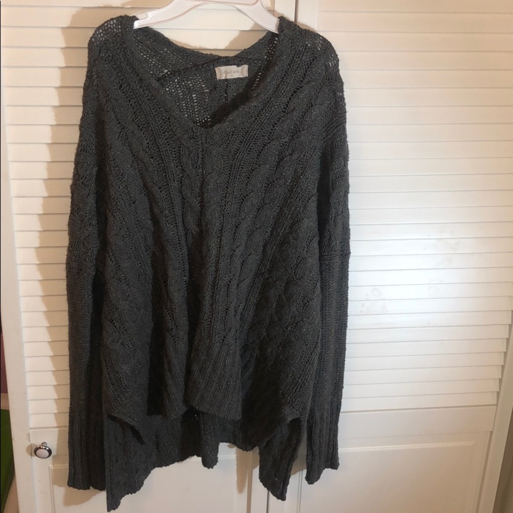 Altar’d State gray cable knit sweater medium